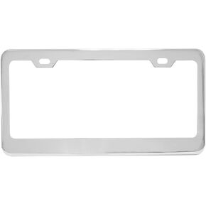 GG Grand General 60438 Black Semi-Gloss Powder Coated License Plate Frame with 2 Holes