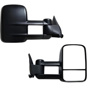 AERDM New Pair Towing Mirrors Set Telescoping Tow Mirrors fit 1988-98 Chevy GMC Exterior Accessories Mirrors fit C1500 C2500 C3500 K1500 K2500 K3500 Pickup Side Mirrors