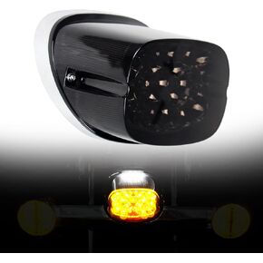 LED Taillight Turn Signal Rear light for Sportster 883 1200,Smoked Brake Tail Light Compatible with Harley Dyna Road King Street Glide Road Glide Softail Electra Glide