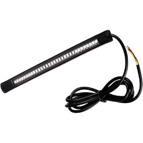 ANKIA LED Brake Light Strip 32 LEDs 8" Flexible License Plate Tail Light Stop Running Light Turn Signal Lamp for Harley CG125 GN125 (LED Tail Light Strip)