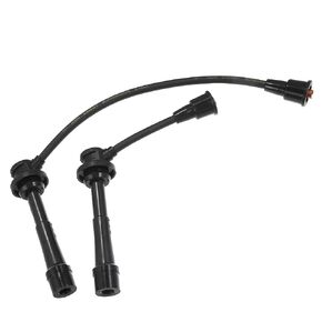 X AUTOHAUX 2pcs Spark Plug Ignition Wire for Suzuki Vitara JLS, JLX, JX 1.6L L4 - Gas 2000 2001 Black