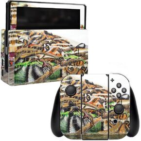 MightySkins Skin Compatible with Nintendo Switch - Penguin Party | Protective, Durable, and Unique Vinyl Decal wrap Cover | Easy to Apply, Remove, and Change Styles | Made in The USA