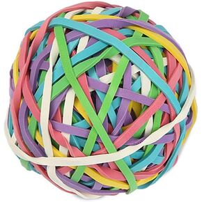 Rubber Band Ball,120gm(About 170 Bands per Ball),Assorted Colors Rubber Bands Elastics Bands for Home,Office