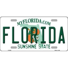 Florida Novelty Metal License Plate Tag LP-6005