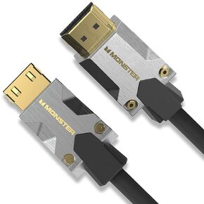 كابل HDMI Premium 2.0 المعتمد من Monster M-Series، يتميز بدقة 4K Ultra HD بمعدل تحديث 60 هرتز، وسترة Duraflex، ودرع ثلاثي الطبقات، 25 جيجابت في الثانية - 9.8 قدم