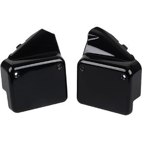 Chrome Motorcycle Left & Right Battery Side Cover Compatible with Honda Shadow Spirit 750 VT750DC 2000-2009/Black Widow 2000-2007,(Not fit for Spirit VT750C2)