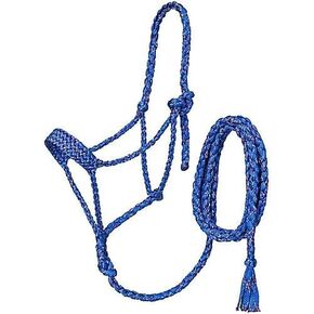 Coolhorse Tough 1 Pony Funfetti Mule Tape Halter w/ 10' Lead (Turquoise)