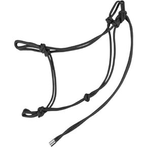 Rope Halter for Horses Super Sturdy Horse Rope Training Halter with 2 Knot 1/4" Stiff Halter Cord Draft Turquoise