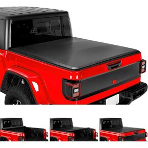 MaxMate Soft Roll-up Truck Bed Tonneau Cover Compatible with 2020-2024 Jeep Gladiator JT | 5' (60") Bed | TCJ169060