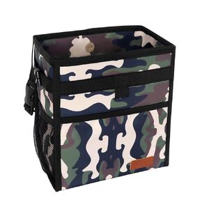 سلة مهملات السيارة من Femuar يمكن أن تكون مقاومة للتسرب مع جيوب تخزين معلقة مقاومة للماء سلة مهملات السيارة متعددة الأغراض SUV للسيارة باللون الأسود in Kuwait