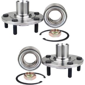 Autoround BR930558K Pair Front Wheel Bearing and Hub Assembly Compatible with Jeep Compass/Patriot 2007-2013, Dodge Caliber 2007-2012 5Lugs