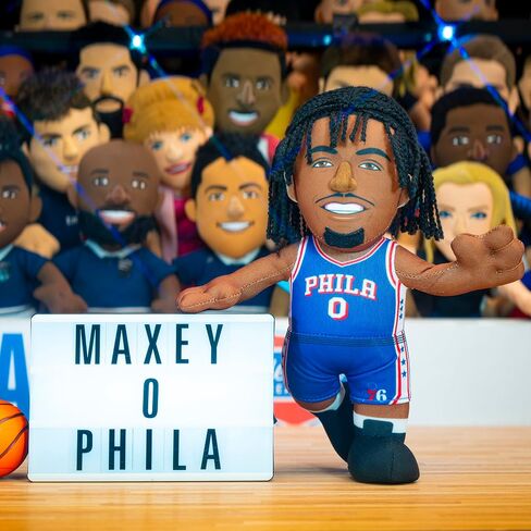 Bleacher Creatures Philadelphia 76ers Tyrese Maxey مجسم من القطيفة مقاس 10 بوصات NBA - نجم كبير للعب أو العرض in Saudi Arabia