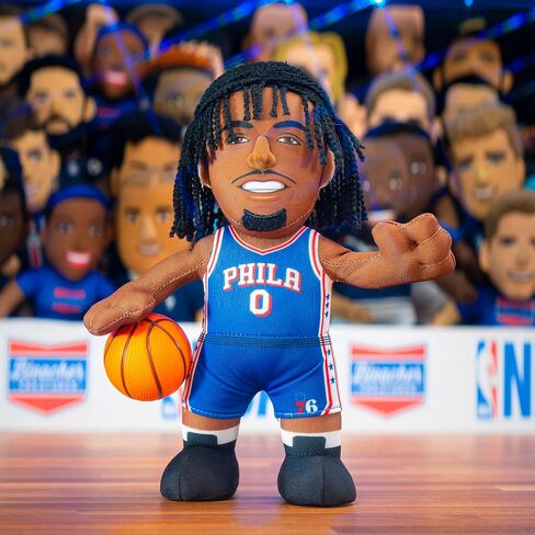 Bleacher Creatures Philadelphia 76ers Tyrese Maxey مجسم من القطيفة مقاس 10 بوصات NBA - نجم كبير للعب أو العرض in Saudi Arabia