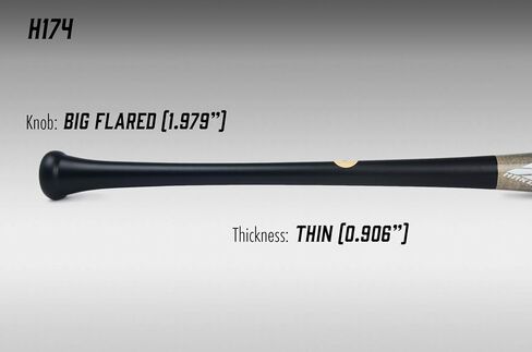 Spark H174 Wooden Baseball Bat Birch Wood Gamebat Practice Training Bat [Made in Japan] in Kuwait