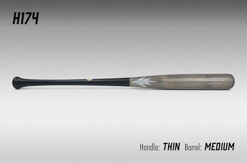 Spark H174 Wooden Baseball Bat Birch Wood Gamebat Practice Training Bat [Made in Japan] in Kuwait