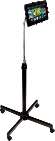 Gooseneck Floor Stand – CTA Height-Adjustable Gooseneck Floor Stand with 360-Degree Rotation for iPad 10th Gen 10.9" - iPad 7/8/9 Gen 10.2" - iPad Air 4 & 7-13" Tablets - Black (PAD-AFS) in Saudi Arabia