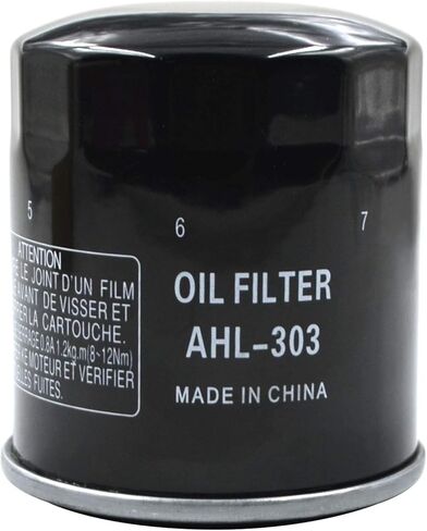 AHL 303 Oil Filter for Yamaha XV1900 Roadliner/Stratoliner S 1900 2006-2011,XV1700 ROAD STAR 1700cc 2004-2015,YFM350 BRUIN AUTO 2X4 350 2004-2006,YZF R6 599 1999-2005,YZF R1 998 1998-2006 in Kuwait