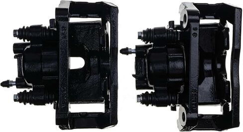 Power Stop S4836BLK زوج خلفي من الفرجار المطلي بمسحوق أسود عالي الحرارة in Saudi Arabia