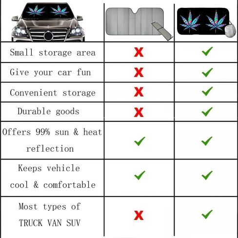 [2024 Upgrade] TDCQQGQQ American Flag Car Windshield Sun Shades, Car Sun Shade for Front Window for Car SUV Truck, Protect The Vehicle from High Temperature Damage and Uv Reflection,63 L x 33.5" W in Kuwait