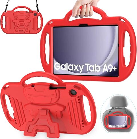 AVAWO Kids Case for Samsung Galaxy Tab A9+/A9 Plus 11 Inch 2023 Case, with Strap, Shockproof Lightweight Handle Stand 2023 Model (SM-X210/X216/X218) with Lanyard, Blue in Saudi Arabia