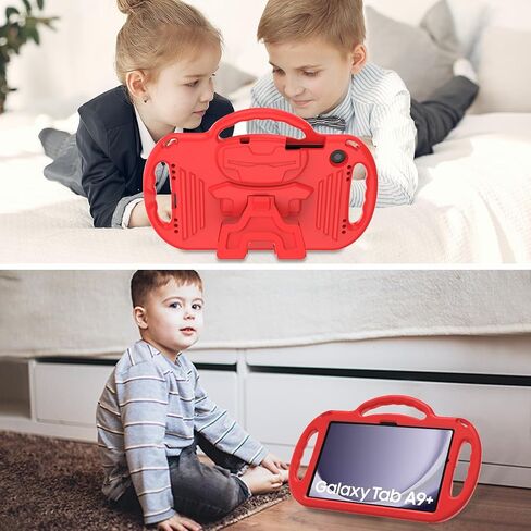 AVAWO Kids Case for Samsung Galaxy Tab A9+/A9 Plus 11 Inch 2023 Case, with Strap, Shockproof Lightweight Handle Stand 2023 Model (SM-X210/X216/X218) with Lanyard, Blue in Saudi Arabia