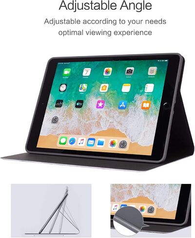 حافظة Vimorco iPad الجيل التاسع 2021، حافظة iPad الجيل السابع/الثامن لحافظة iPad مقاس 10.2 بوصة، غطاء iPad 10.2 بوصة للنوم/الاستيقاظ التلقائي، غطاء iPad الجيل التاسع عرض متعدد الزوايا، زهرة الفراشة in Saudi Arabia