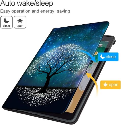 حافظة Vimorco iPad الجيل التاسع 2021، حافظة iPad الجيل السابع/الثامن لحافظة iPad مقاس 10.2 بوصة، غطاء iPad 10.2 بوصة للنوم/الاستيقاظ التلقائي، غطاء iPad الجيل التاسع عرض متعدد الزوايا، زهرة الفراشة in Saudi Arabia