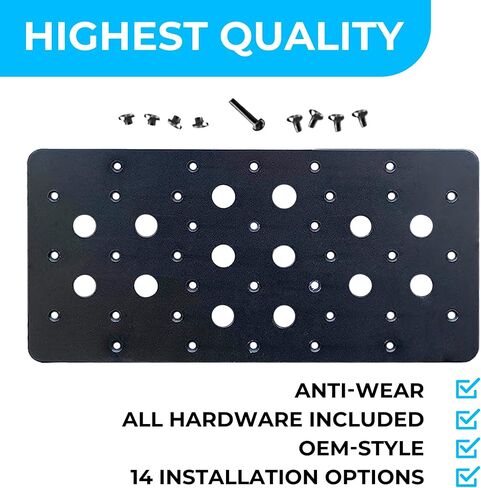 Front Bumper Tow Hook License Plate Mount Bracket for BMW X7 M and M Package 2023-2024, Plate Holder Set w Unique Screw Bolts & Black Screw Caps, License Tag Mounting Kit, Car Accessories in Saudi Arabia