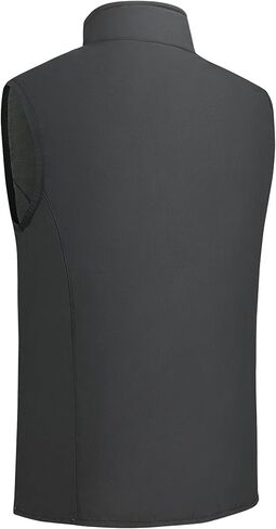 Men's Softshell Vest Fleece-Lined Windproof Sleeveless Jacket for Travel Hiking Fishing Running Golf in Kuwait