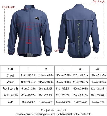 INBIKE Lightweight Cycling Jackets, Quick-dry Packable Thin Breathable Water-resistant Jackets with 2 Pockets for Men Women in Saudi Arabia
