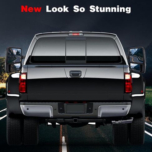 مرايا السحب مناسبة لفورد F-250/350/450/550 Super Duty 1999-2007 استبدل الطاقة المعدلة، وظيفة التسخين، ضوء إشارة الانعطاف، الطي اليدوي والتلسكوب مع مرايا سحب مبيت أسود in Kuwait