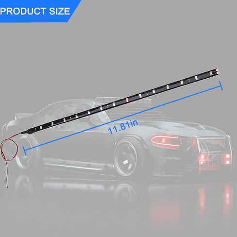 AUCELI 8PCS 30CM Car LED Strip Light, 12V Waterproof DRL Daytime Running Flexible Auto Neon Decorative Light for Indoor and Outdoor, Universal for Vehicle Motorcycle Boat Marine Golf Cart（Blue） in Saudi Arabia