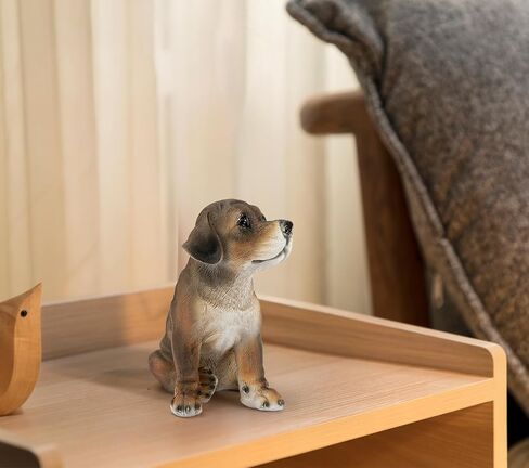 Dog Statue, Home Decor Dog Figurine, Hand-Painted Figure Gifts for Dog Lover Labrador Statue in Kuwait