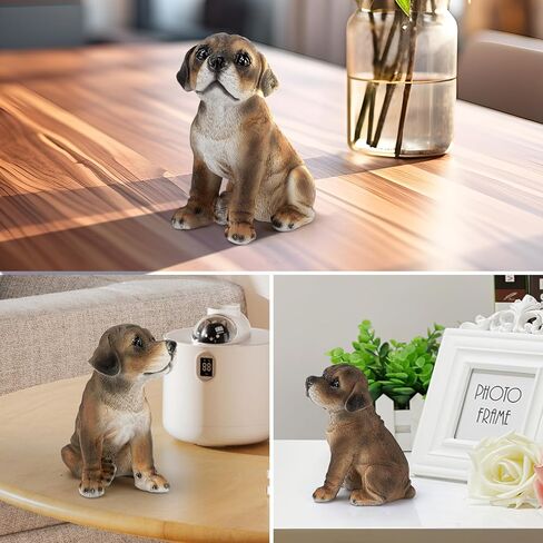 Dog Statue, Home Decor Dog Figurine, Hand-Painted Figure Gifts for Dog Lover Labrador Statue in Kuwait