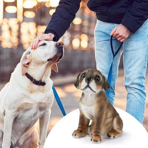 Dog Statue, Home Decor Dog Figurine, Hand-Painted Figure Gifts for Dog Lover Labrador Statue in Kuwait