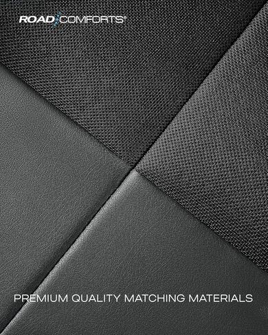 Car Seat Cover, Leather Carbon Fiber Full Set Car Seat Cover, Automotive Interior Cover, Universal Fit for Most Cars, SUVs and Trucks and Vans Airbag Compatible (Full Set Red) in Kuwait
