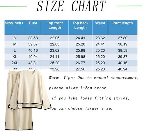 Women's 2 Piece Outfits Pullover Sweatsuit Knit Sweater Top High Waist Wide Leg Pants Lounge Sets Tracksuits in Saudi Arabia