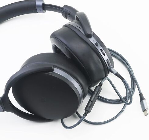كابل صوت NewFantasia USB C متوافق مع سماعات Sennheiser HD400S HD4.40 HD4.40BT HD4.50 HD4.50BTNC، ميكروفون للتحكم عن بعد متوافق مع هاتف Samsung Galaxy متوافق مع هاتف Oneplus Android in Saudi Arabia