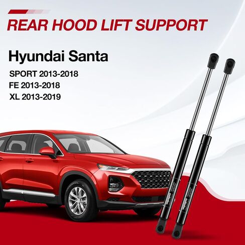 Vepagoo 2 غطاء أمامي للغاز يدعم الدعامات 6877 متوافق مع Hyundai Santa Fe 2013-2018، Hyundai Santa Fe Sport 2013-2018، Hyundai Santa Fe XL 2013-2019، 96877، 679035، 811613Q000 in Kuwait