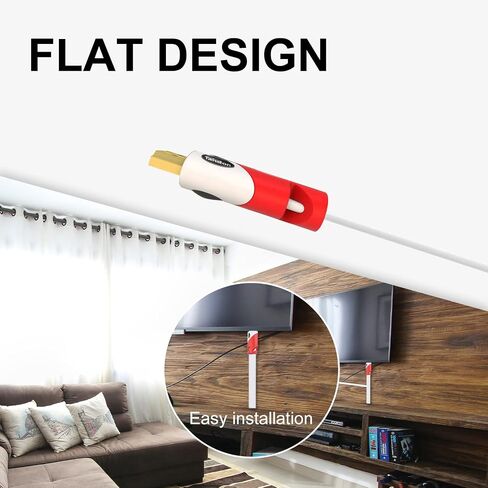 Flat High Speed HDMI Cable (40 Feet) Support 4K 2160P,3D,1080P,Audio Return Channel in Saudi Arabia