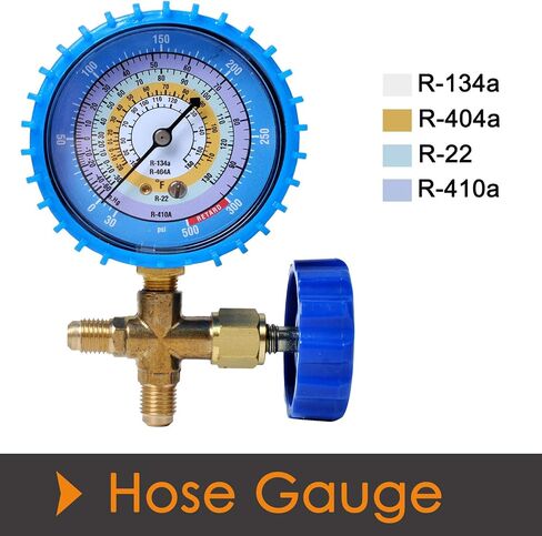 R410a Recharge Kit AC Charging Hose, R134a R22 R404a R410a Manifold Gauge Hose Kit for Air Condition Refrigeration Charging Testing in Saudi Arabia