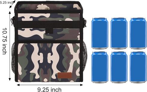 سلة مهملات السيارة من Femuar يمكن أن تكون مقاومة للتسرب مع جيوب تخزين معلقة مقاومة للماء سلة مهملات السيارة متعددة الأغراض SUV للسيارة باللون الأسود in Kuwait