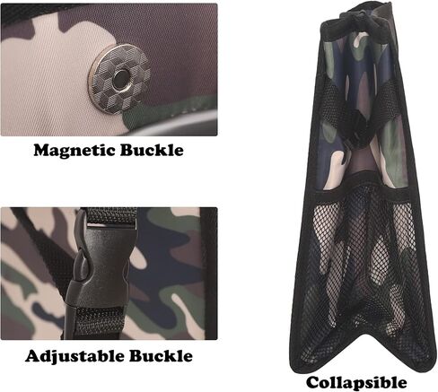 سلة مهملات السيارة من Femuar يمكن أن تكون مقاومة للتسرب مع جيوب تخزين معلقة مقاومة للماء سلة مهملات السيارة متعددة الأغراض SUV للسيارة باللون الأسود in Kuwait