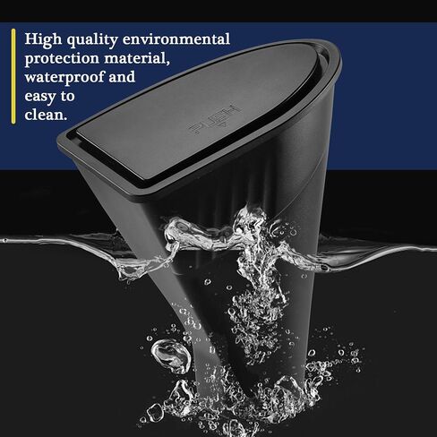 DEDC 2Pcs Front Door Trash Cans for 2021 2022 2023 2024 Tesla Model Y Car Trash Can with Lid Front Seat Car Trash Bin Tesla Accessories in Saudi Arabia