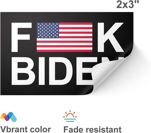 100 قطعة من ملصقات بايدن تمتص ملصق إقالة بايدن فعلت ذلك الملصق جو بايدن ملصق مضحك ملصق شعار حملة شعار محاكاة ساخرة للسيارة والدراجات النارية وخوذات الكمبيوتر المحمول ونافذة ديكور 2 × 3 بوصة in Kuwait