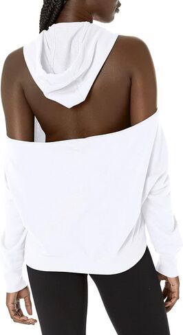 Calvin Klein Performance Women's Open Back Cold Shoulder Top Hoodie in Saudi Arabia