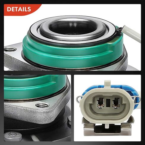 زوج A-Premium [2] مجموعة محور تحمل العجلة الأمامية متوافقة مع Chevy Impala Monte Carlo Uplander Venture Cadillac Seville Pontiac Grand Prix Buick Regal Century 5-Lug w/ABS استبدال # 513121 in Saudi Arabia