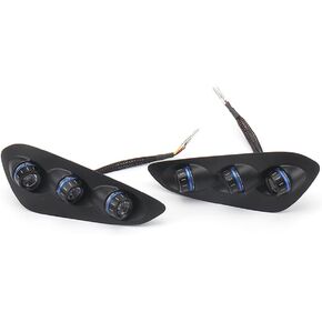 Fits for BMW S1000RR 2023 Motorcycle Integrated Tail Light LED Rear Turn Signals Stop Brake Light (Black)
