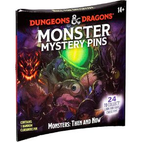 Dungeons & Dragons: Monster Mystery Pin - 1 عشوائي Cloisonne Creature Pin ، الوحوش: ثم والآن ، 24 أنماط متنوعة ، D&D القابلة للتحصيل ، Sirius Dice