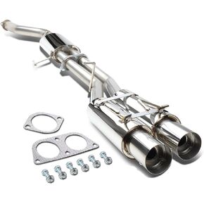 DNA MOTORING CBE-NS13-D Cat Back Exhaust System [Compatible with 89-94 Nissan 240SX]